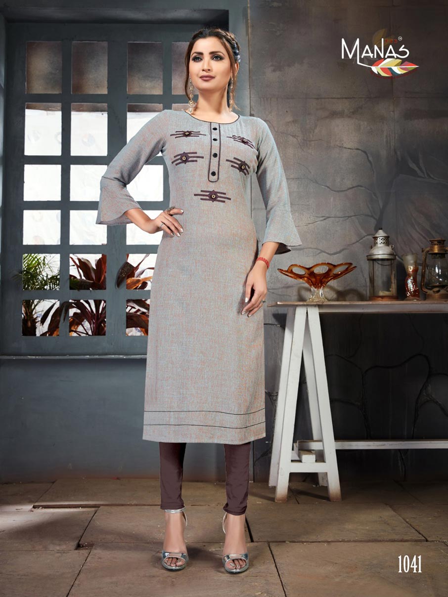 Priyal Vol-6 Manas Aplic Peach Work Wholesale Kurti Priyal Vol-6 Manas Aplic Peach Work Wholesale Kurti